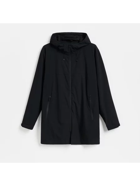 Kapucnis parka Reserved fekete