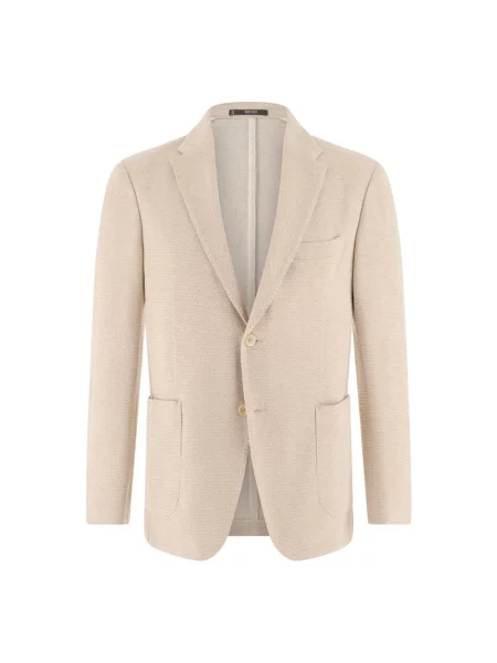 Lniana marynarka Boggi Milano beżowa