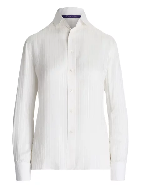 Cămașă Ralph Lauren Collection cu dungi alb