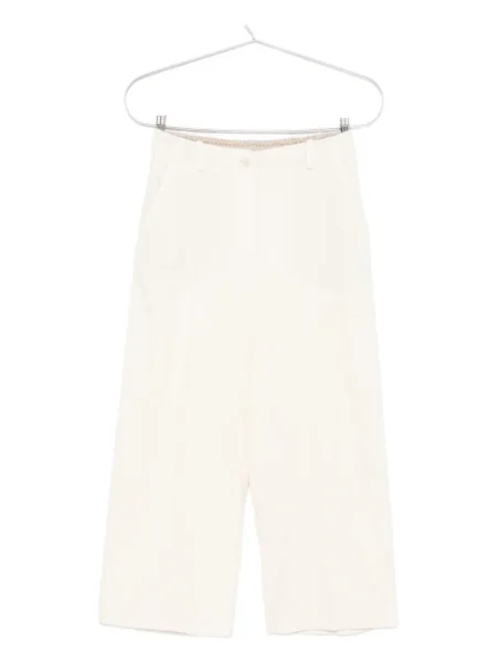 Pantaloni Alysi plisate alb