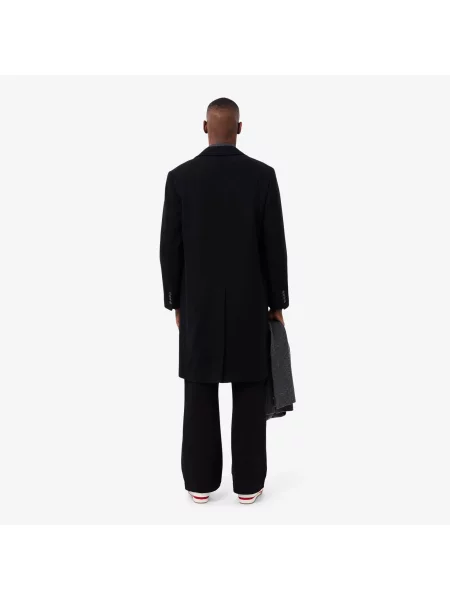 Lacoste Płaszcz Classic Fit czarny