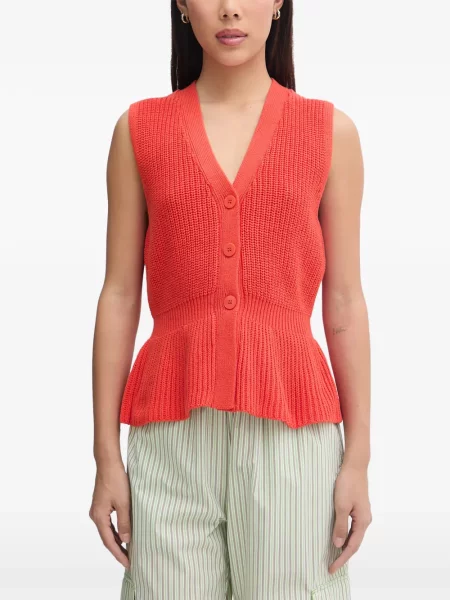 Cardigan Mos Mosh tricotate portocaliu