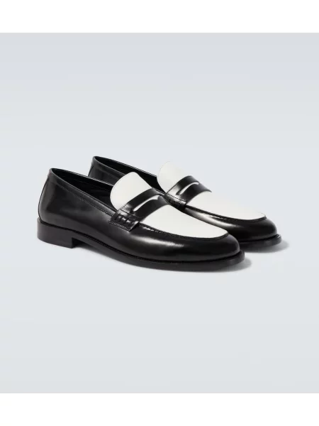 Pantofi loafer Manolo Blahnik din piele negru