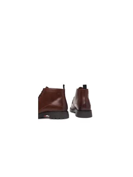 Kotníková obuv Tommy Hilfiger Corporate Casual Lth Moc Chukka hnědá