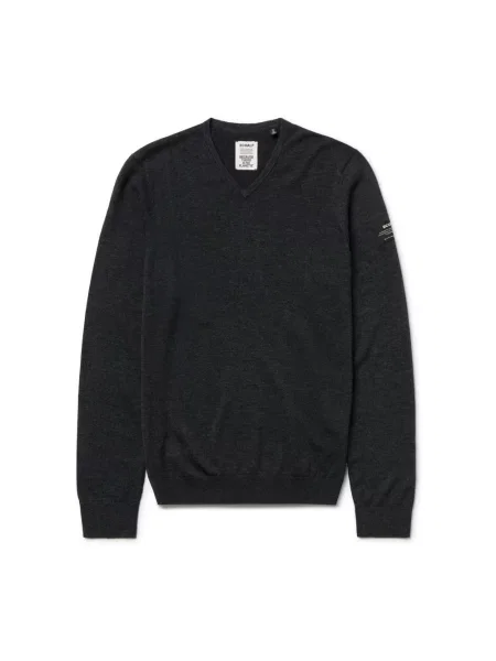 Sweter Ecoalf wełniany szary