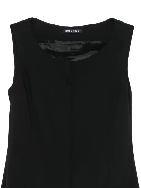 Rochie midi Rundholz fără mâneci negru