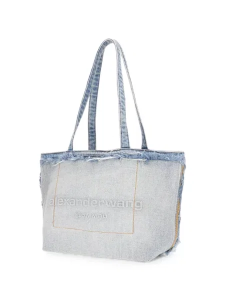 Shopper táska Alexander Wang autogrammal kék