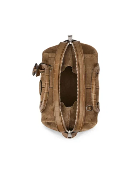 Shopperka Tod's zamszowa brązowa