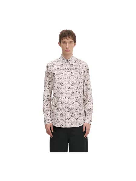 Paul Smith koszula regular z kołnierzykiem klasycznym beżowy