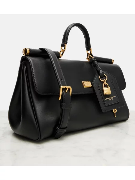 Geanta de piele Dolce&gabbana din piele negru