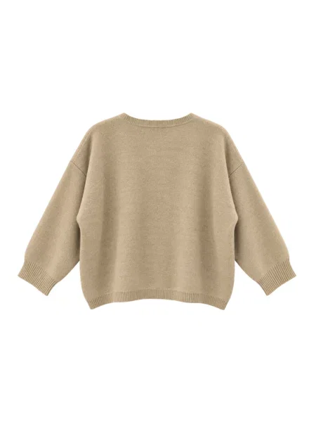 Sweter Meimeij wełniany beżowy