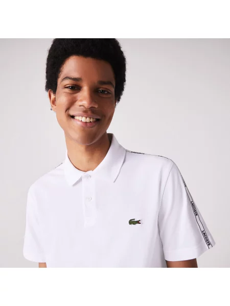 Поло Lacoste белое