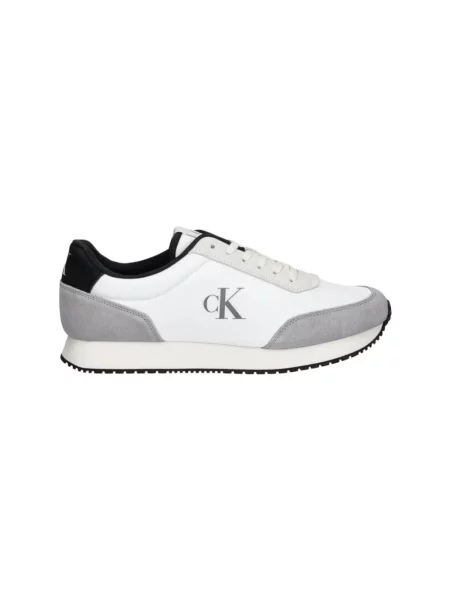 Trampki Calvin Klein zamszowe retro białe