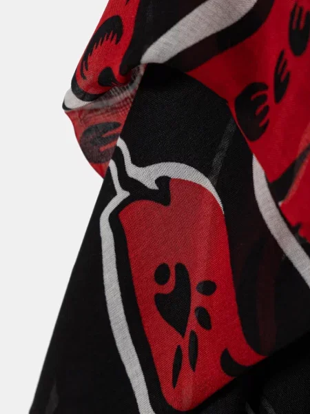 Хустка Karl Lagerfeld візерунок чорний