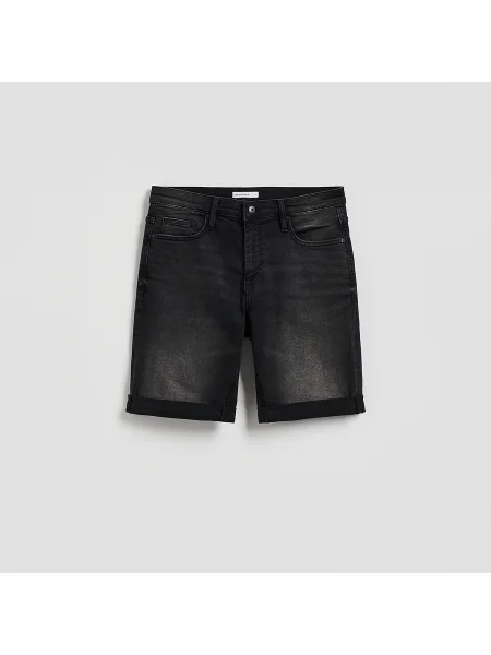 Reserved Slim fit farmer sort nadrág fekete