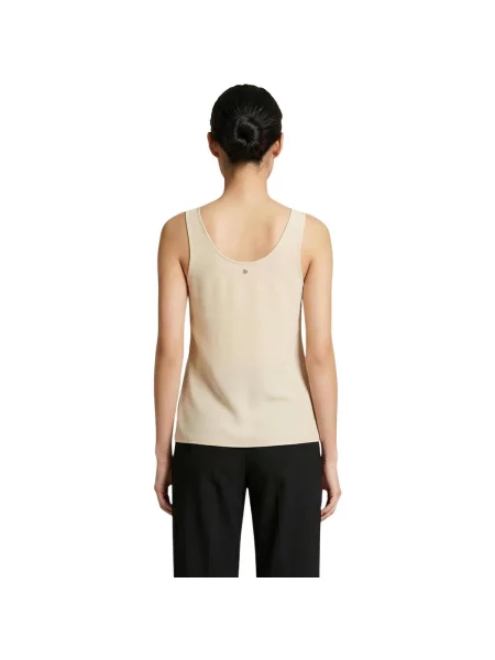 Tielko Artigli s výstrihom do v žltá