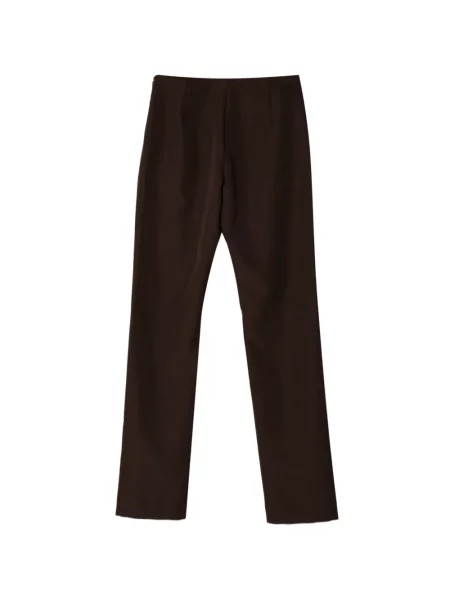 Pantaloni St. Agni de mătase maro