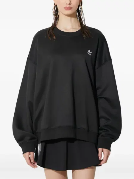 Papuci Adidas cu broderie alb