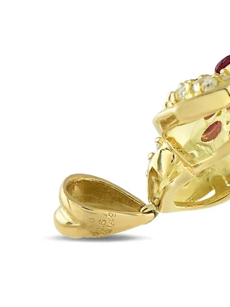 Pandantiv Lb Exclusive cu model floral galben