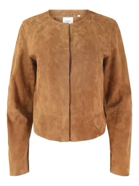 Geacă Vince din piele de căprioară maro