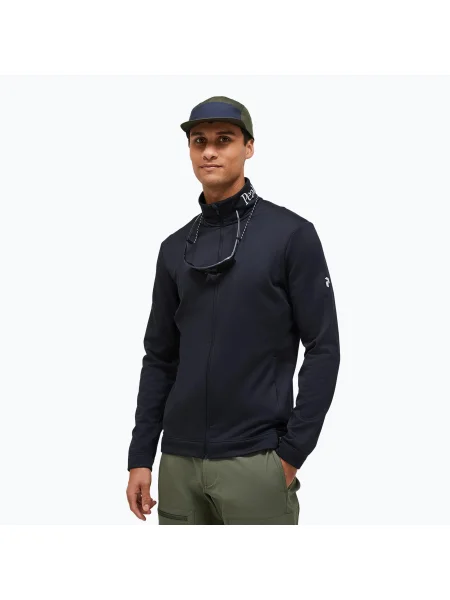 Jachetă pentru bărbați Peak Performance Rider Tech Zip softshell negru