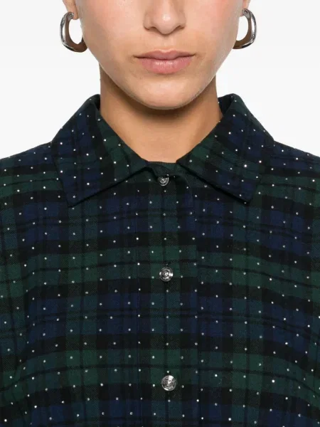 Cămașă Maje în carouri albastru