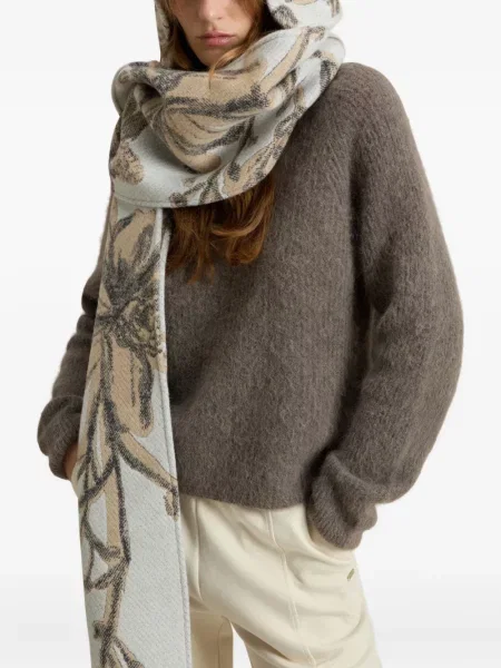 Pulover Woolrich cu decolteu rotund maro