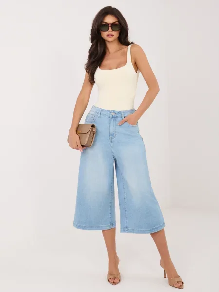 Pantaloni culottes Factory Price albastru