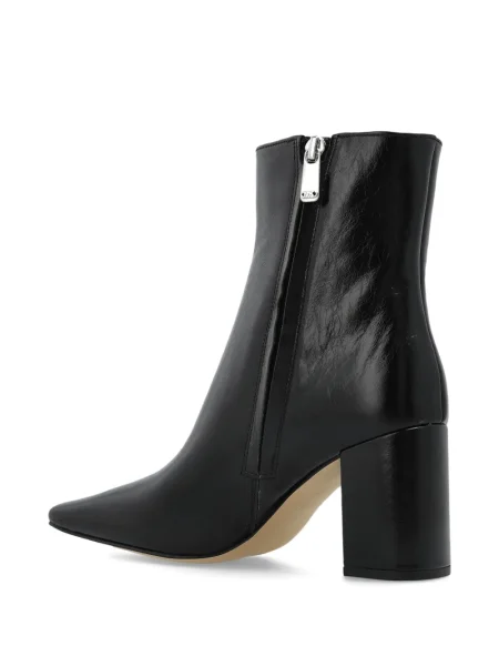 Kožené malé kotníkové boty Michael Michael Kors hnědé