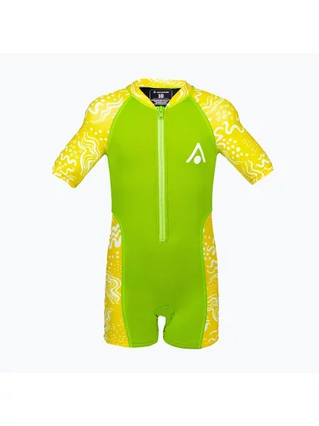 Costum de baie de înot pentru copii Aquasphere Stingray green/yellow galben