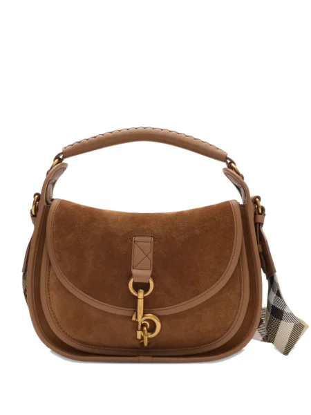 Mała torebka crossbody Burberry brązowa