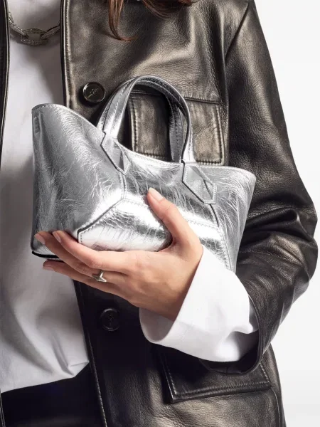 Geantă Jimmy Choo argintiu