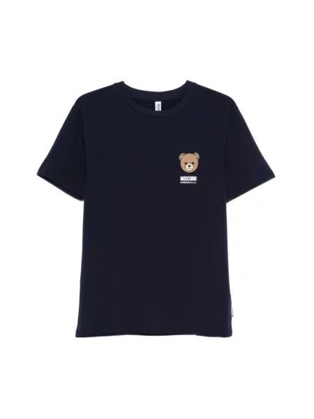 Koszulka Moschino typu teddy niebieska