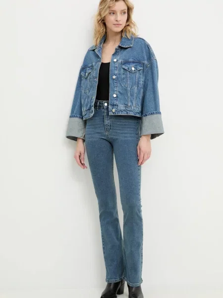 Джинсова куртка Answear Lab перехідна oversize
