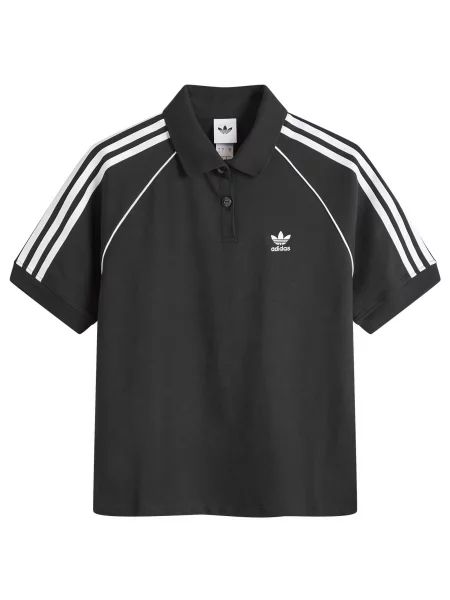 Polo Adidas z krótkim rękawem białe