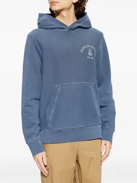 Hanorac cu glugă Moncler albastru