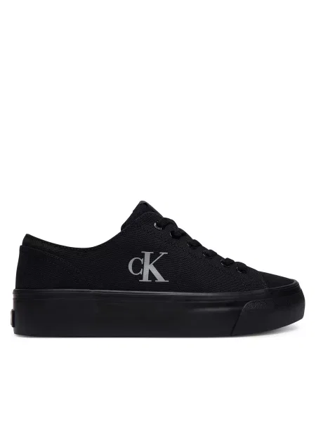 Calvin Klein Nízke tenisky sivá čierna