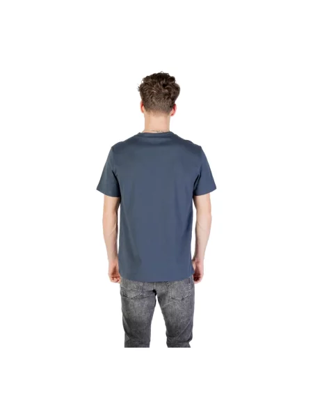 BOSS t-shirt plażowy granatowy wzorzysty niebieska