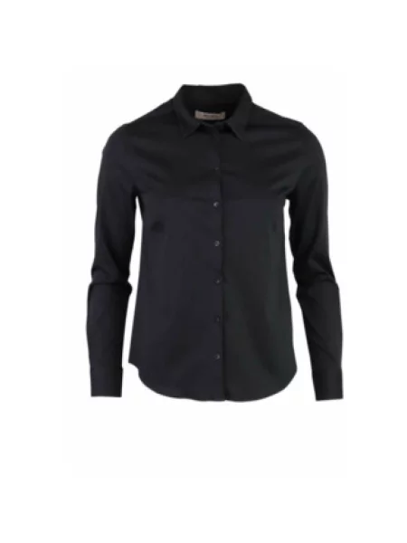 Koszula Mos Mosh z długim rękawem z okrągłym dekoltem z dżerseju czarna