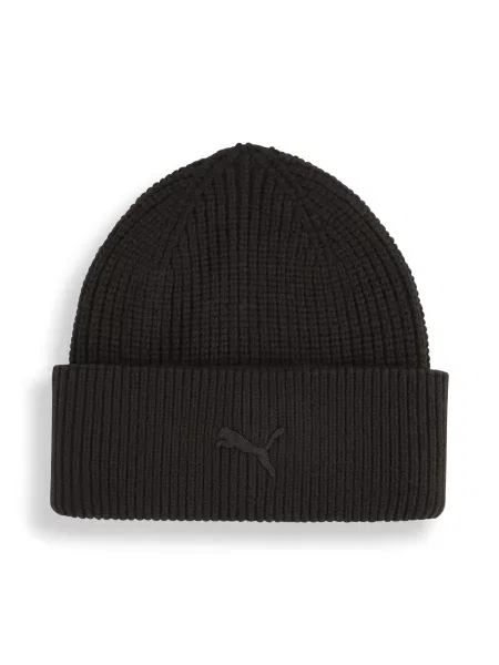 Średnia czapka beanie Wardrobe Essentials z grubej przędzy czarna