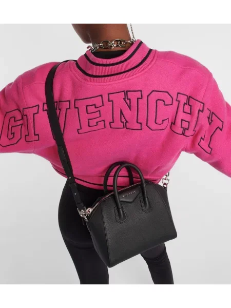 Geanta de piele Givenchy Antigona din piele negru