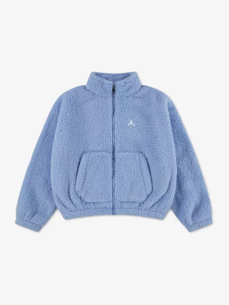 Jordan Jachetă fleece SHES THE COLDEST deschis albastru