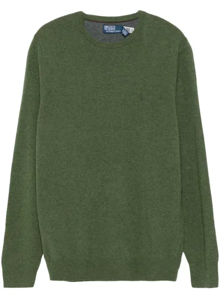 Pulover Polo Ralph Lauren cu broderie verde