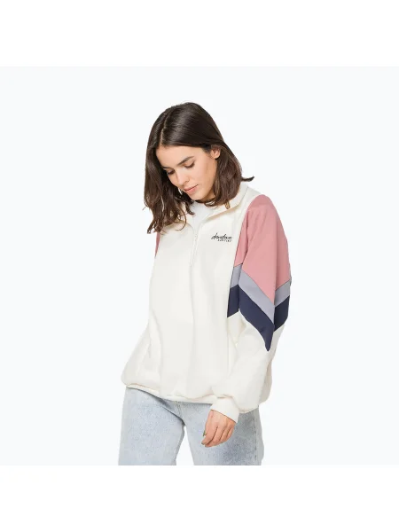 Kaotiko Nashville дамски суитшърт слонова кост / burg / navy / palid blue бяло