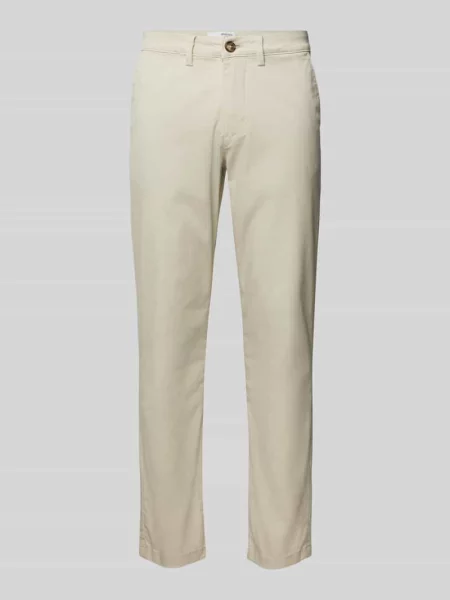 Chinos w jednolitym kolorze krój slim fit model Miles' Selected Homme
