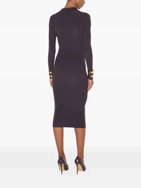 Rochie Elisabetta Franchi tricotate ajurata maro