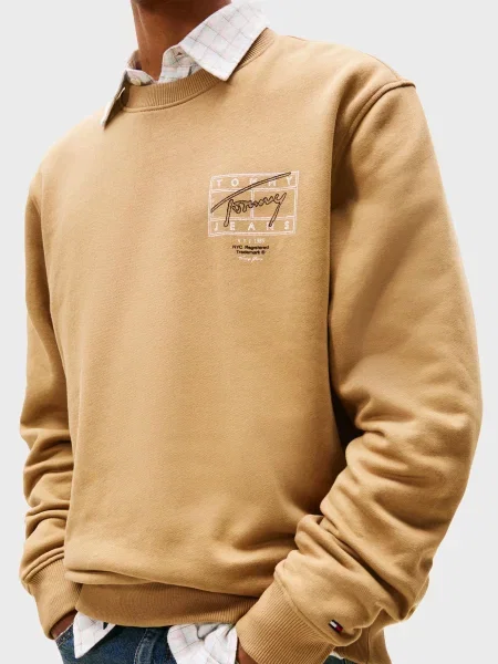 Свитшот Tommy Jeans бежевый