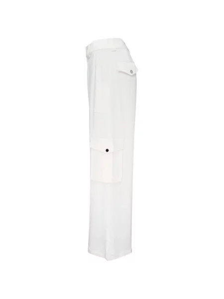 Pantaloni cargo Club21 Collection alb
