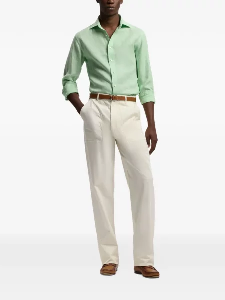 Карирана карирана риза Ralph Lauren Purple Label зелено