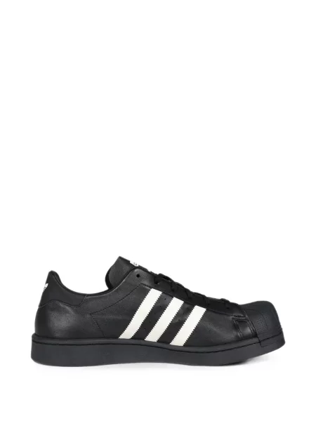 Decupat tricou Adidas tricotate cu decolteu rotund alb